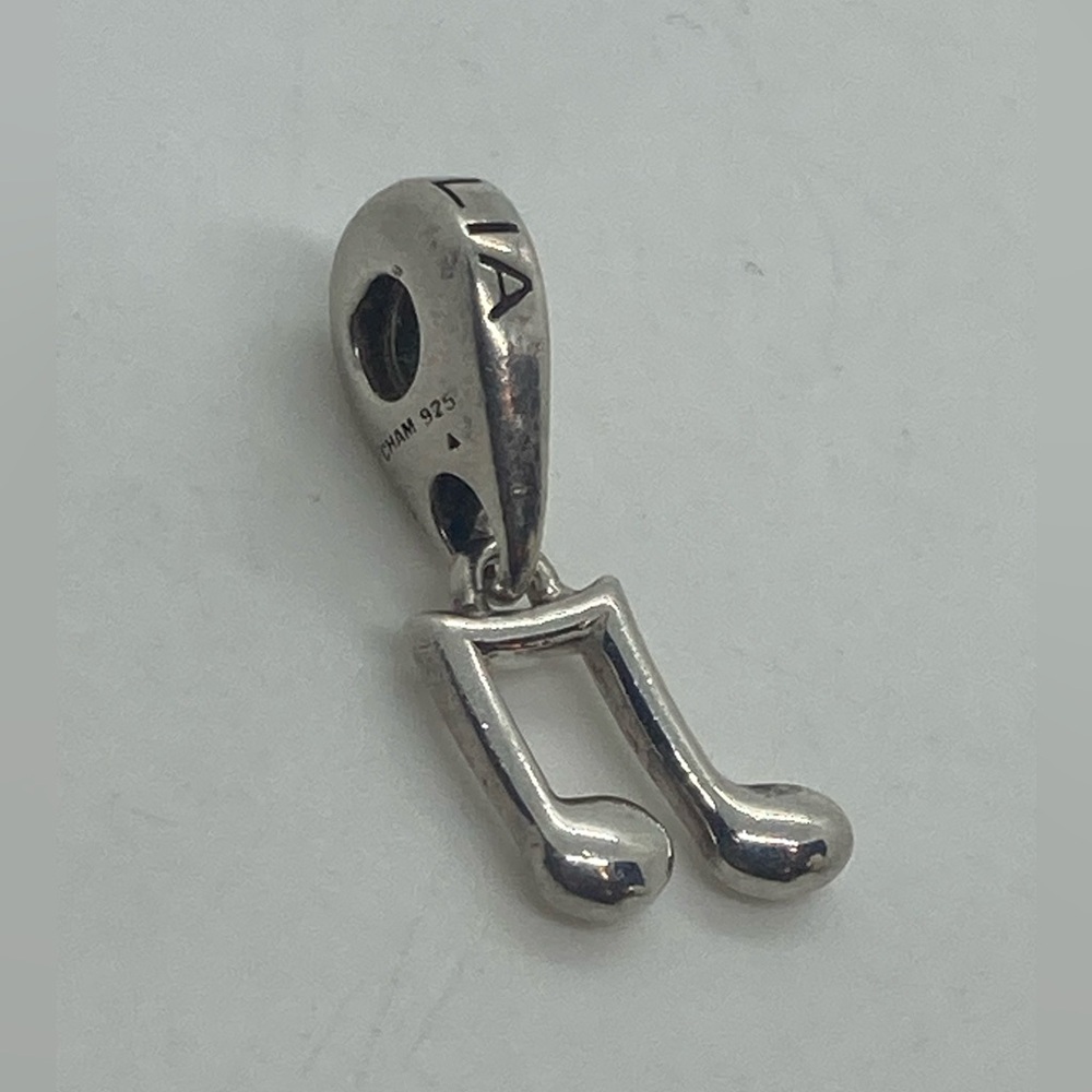 Chamilia 925 Sterling Silver Music Note Dangle Charm | 1” L
